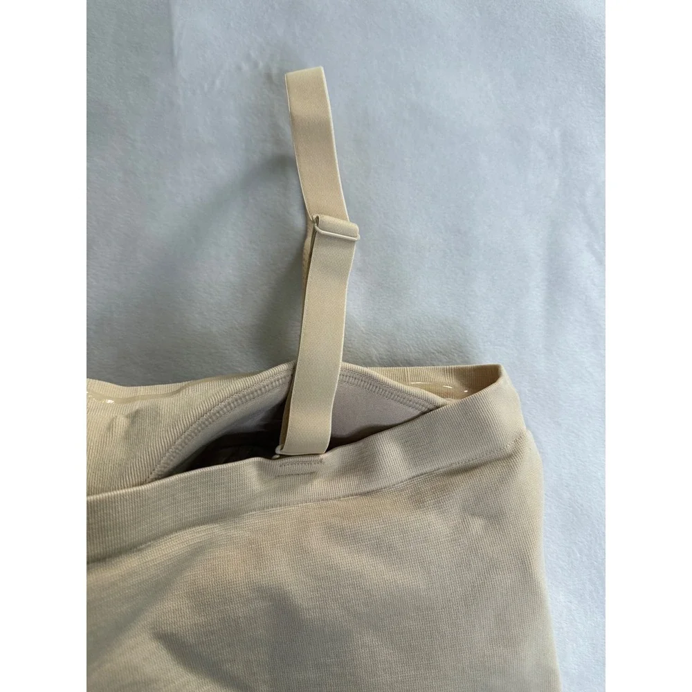 Truekind Convertible Strapless Bandeau Bra Beige Nude 3XL Seamless Wirefree NEW